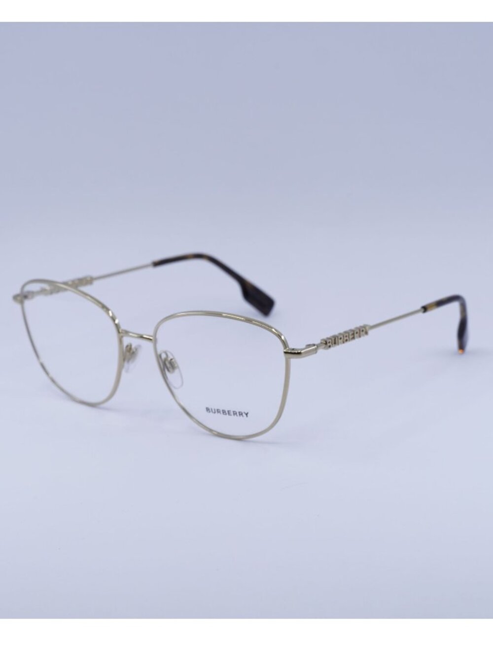 Burberry BE1376 1340 Eyeglasses Light Gold 55mm Cat Eye Frame